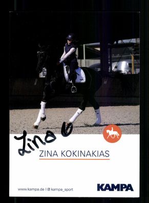 Zina Kokinakias Autogrammkarte Original Signiert Reiten + A 228666