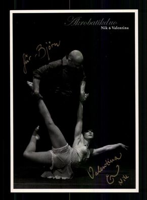 Nik und Valentina Tanzen Autogrammkarte Original Signiert + A 228795