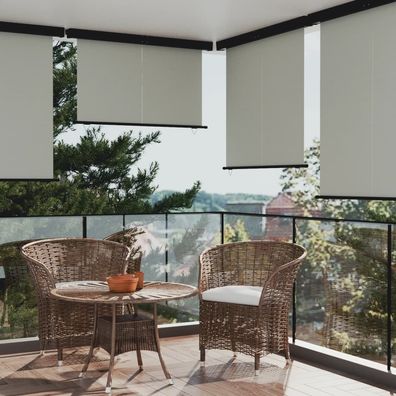 Balkon-Seitenmarkise 160 × 250 cm Grau