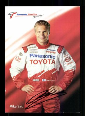 Mika Salo Autogrammkarte Formel 1 Druck Signiert + A 228650