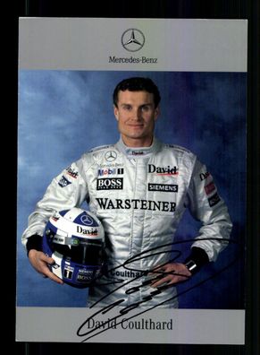 David Coulthard Autogrammkarte Formel 1 Druck Signiert + A 228654