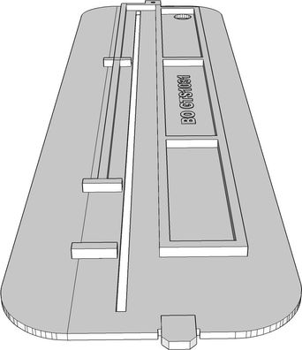 Null Spalt Tischeinlage f. BOSCH GTS 1031 Tischkreissäge, zero clearance