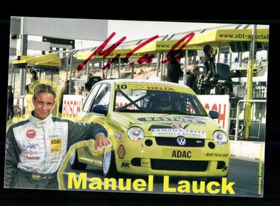 Manuel Lauck Autogrammkarte Original Signiert Motorsport + A 228592