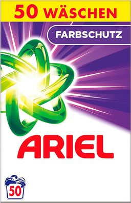Ariel Colorwaschmittel Pulver Vollwaschmittel Farbschutz 50 Waschladungen 3,25 kg