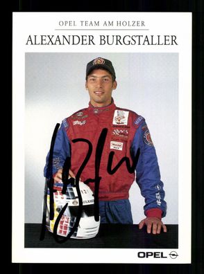Alexander Burgstaller Autogrammkarte Original Signiert Motorsport + A 228540