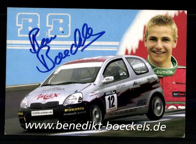 Benedikt Boeckels Autogrammkarte Original Signiert Motorsport + A 228571