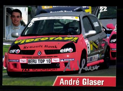Andre Glaser Autogrammkarte Original Signiert Motorsport + A 228587