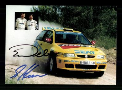 Erwin Weber und Manfred Hiemer Original Signiert Motorsport + A 228523