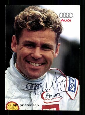 Tom Kristensen Autogrammkarte Original Signiert Motorsport + A 228534