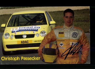 Christoph Passecker Autogrammkarte Original Signiert Motorsport + A 228560