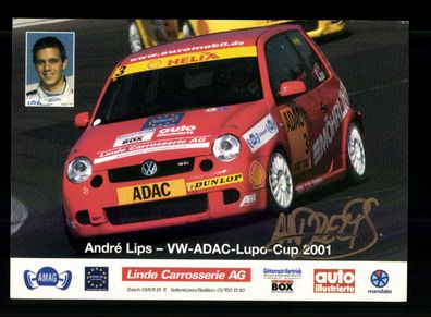 Andre Lips Autogrammkarte Original Signiert Motorsport + A 228589