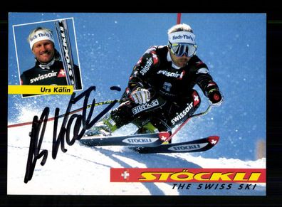 Urs Kälin Autogrammkarte Original Signiert Ski Alpine + A 227923