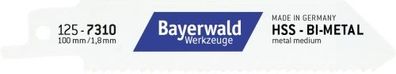 5x Bayerwald Werkzeuge Säbelsägeblatt Länge 100 mm