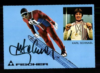 Karl Schnabel Autogrammkarte Original Signiert Skispringen + A 228175