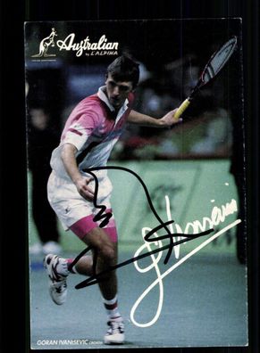 Goran Ivanisevic Autogrammkarte Original Signiert Tennis + A 227799