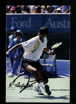 Goran Ivanisevic Autogrammkarte Original Signiert Tennis + A 227802