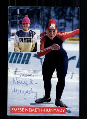 Emese Nemeth Hunyady Autogrammkarte Eisschnellauf Original Signiert + A 228189
