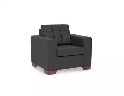 Sessel Büromöbel Luxus Schwarz Sitz Modern Polstersessel Arbeitzimmer