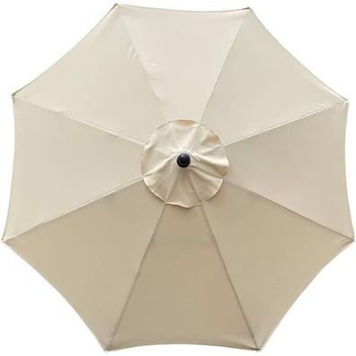 Ersatzbezug für Sonnenschirm, 8 Rippen, 3 m, wasserdicht, Anti-UV, Ersatzstoff, beige