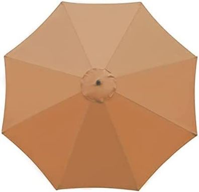 Ersatzbezug für Sonnenschirm, 8 Rippen, 3 m, wasserdicht, Anti-UV, Ersatzstoff, Khaki