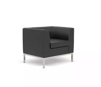 Sessel Arbeitszimmer Büro Möbel Textil Neu Schwarz Sitz Luxus Möbel