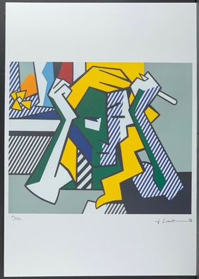 ROY Lichtenstein * Deep in Thought * signed lithograph * limited # 20/150