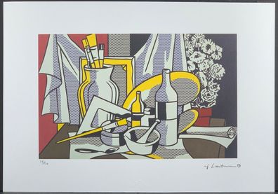 ROY Lichtenstein * Still Life with Palette * signed lithograph * limited # 36/150
