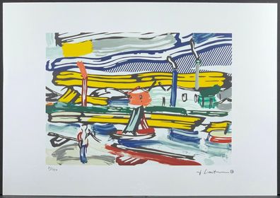 ROY Lichtenstein * The River * signed lithograph * limited # 81/150