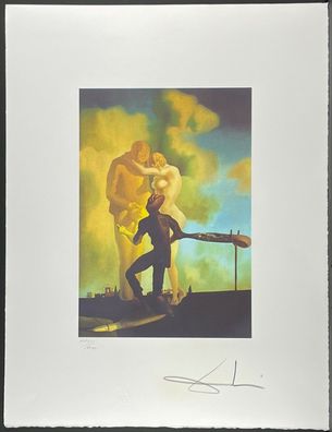 Salvador DALI * Meditation on the Harp * 50 x 60 cm * signed lithograph * limited