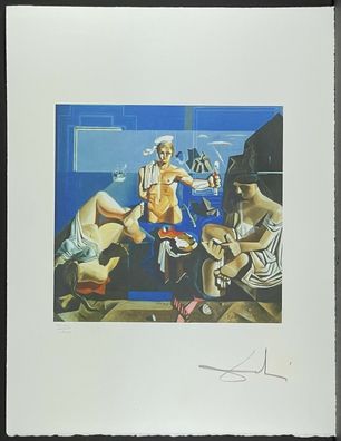 Salvador DALI * Composition with three * 50x60 cm * signed lithograph * limited