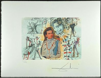 Salvador DALI * Drawing for Bacchanale * 50 x 60 cm * signed lithograph * limited