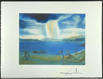 Salvador DALI * Landscape of Portlligat * 50 x 60 cm * signed lithograph * limited