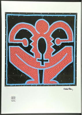 KEITH HARING * Untitled * signed lithograph * limited # 102/150