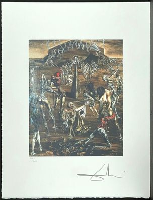 Salvador DALI * Resurrection of the Flesh* 50 x 60 cm * signed lithograph * limited