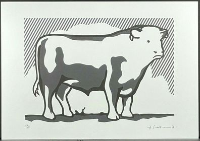 ROY Lichtenstein * Bull II * signed lithograph * limited # 147/150
