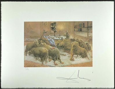 Salvador DALI * The Sheep after... * 50 x 60 cm * signed lithograph * limited