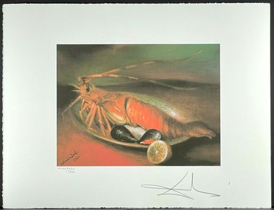 Salvador DALI * Lemon Languste * 50 x 60 cm * signed lithograph * limited