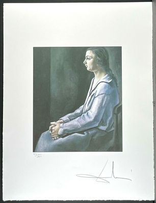 Salvador DALI * Portrait of Anna Maria * 50 x 60 cm * signed lithograph * limited