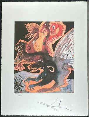 Salvador DALI * Scylla and Charybde * 50 x 60 cm * signed lithograph * limited