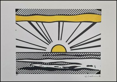 ROY Lichtenstein * Sunrise * signed lithograph * limited # 7/150