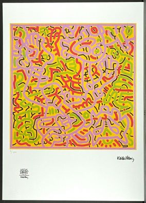 KEITH HARING * Untitled * signed lithograph * limited # 4/150
