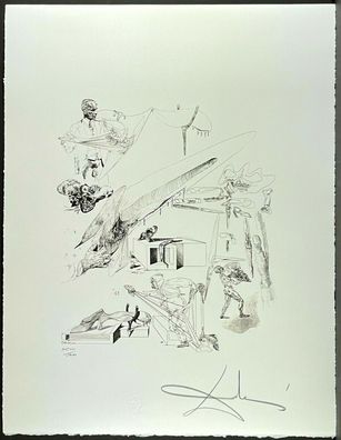 Salvador DALI * Soft skulls and... * 50 x 65 cm * signed lithograph * limited