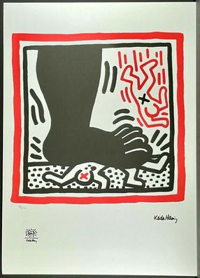 KEITH HARING * Untitled * signed lithograph * limited # 48/150 (Gr. 50 cm x 70 cm)