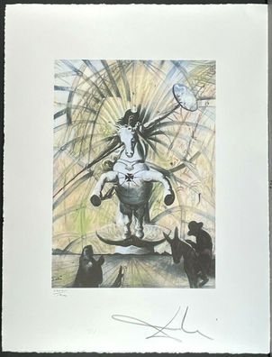 Salvador DALI * Warrior * 50 x 65 cm * signed lithograph * limited