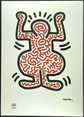 KEITH HARING * Ludo 1 * signed lithograph * limited # 101/150 (Gr. 50 cm x 70 cm)