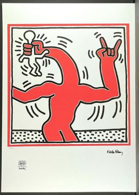 KEITH HARING * Untitled * signed lithograph * limited # 26/150 (Gr. 50 cm x 70 cm)
