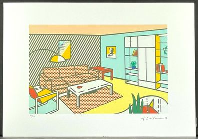 ROY Lichtenstein * Modern Room * signed lithograph * limited # 50/150
