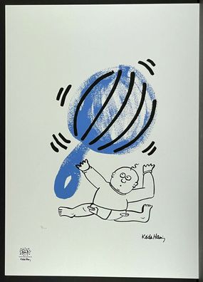 KEITH HARING * Untitled * signed lithograph * limited # 31/150 (Gr. 50 cm x 70 xm)