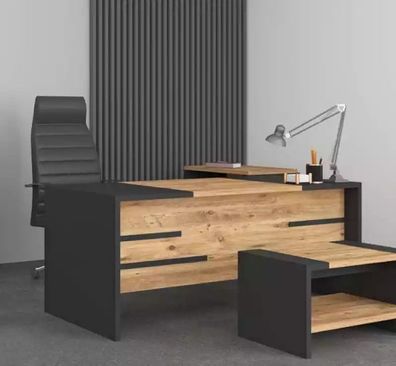 Modern Design Schreibtisch Büro Möbel Holz Tisch Neu Office Cheftische