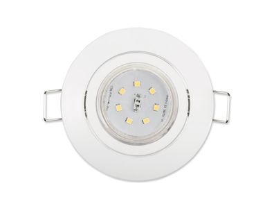 Einbauleuchten-Set McShine, 10xRahmen, 10x LED-Strahler, 3w, 300lm, weiß